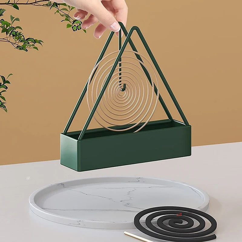 Triangular Shape Wrought Iron Mosquito Coil Holder