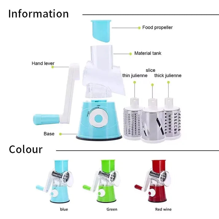 3 in 1 Multifunctional Vegetable Cutter & Slicer