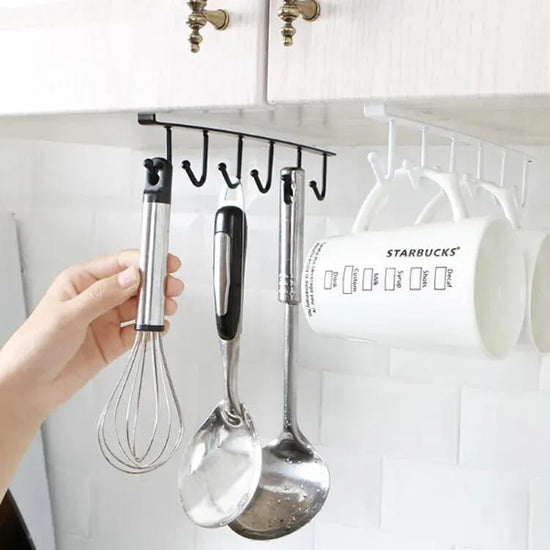 Multipurpose Iron Hanger with 6 Hooks