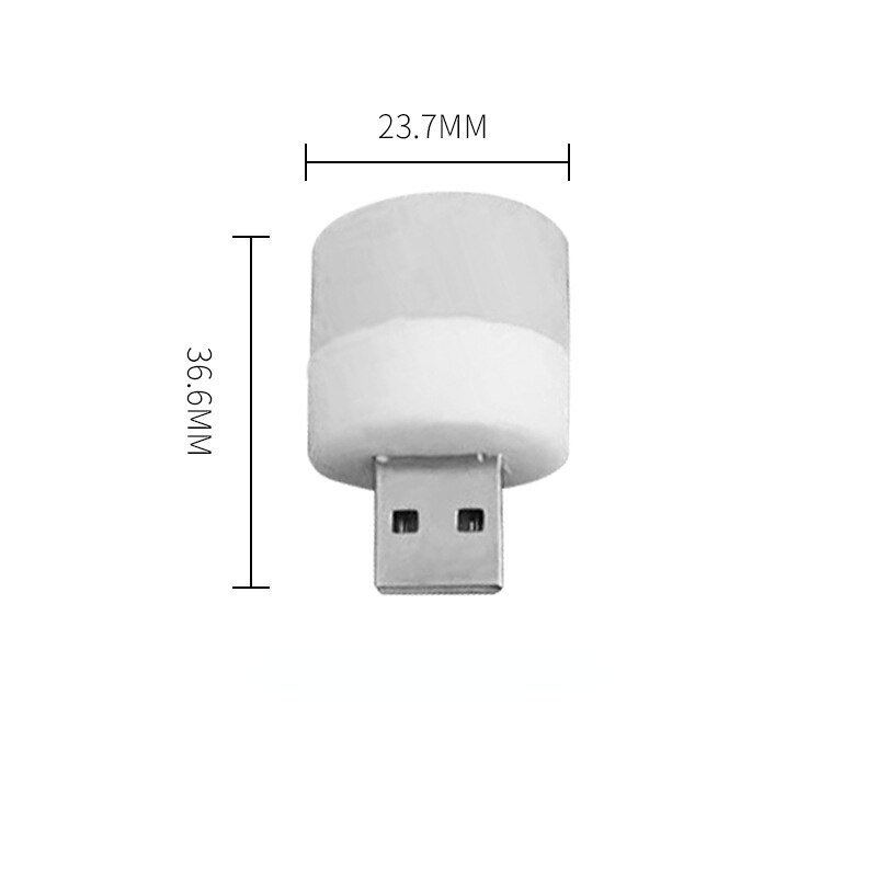 Pack Of 2 - Pocket Mini LED Night Light USB Plug Lamp.