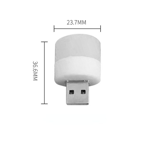 Pack Of 2 - Pocket Mini LED Night Light USB Plug Lamp.