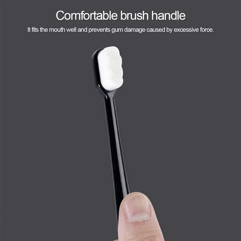 1Pcs Ultra-Fine Soft Toothbrush Million Nano Bristle Teeth Deep Cleaning ToothBrush.