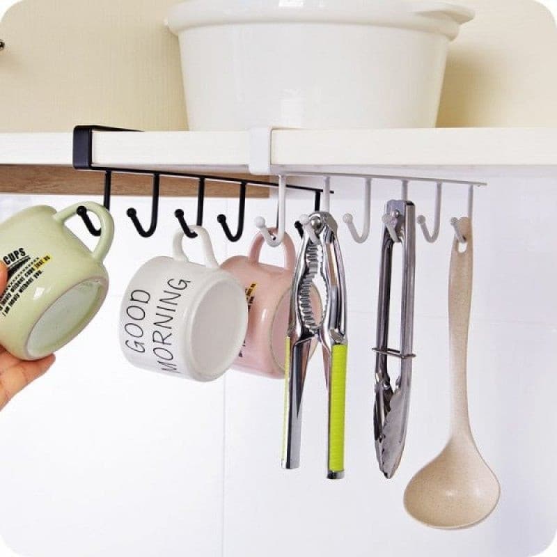 Multipurpose Iron Hanger with 6 Hooks